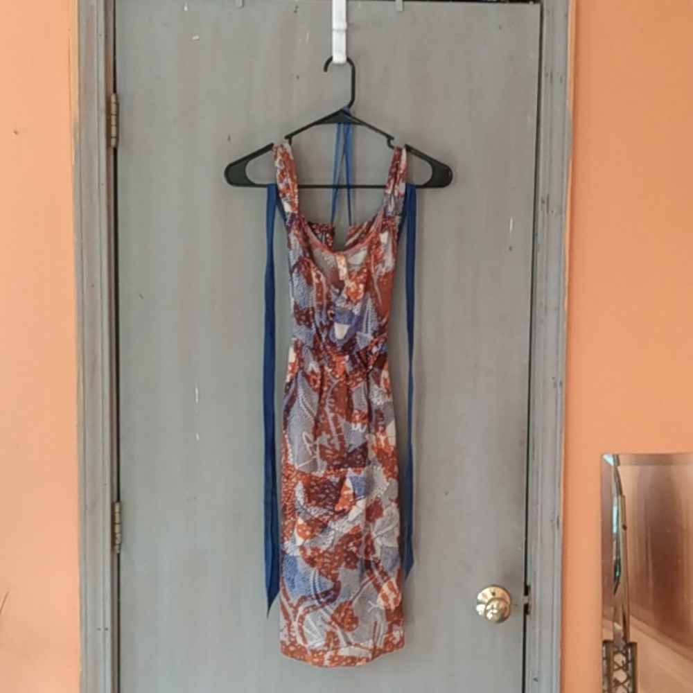 Maeve size 6 butterfly print silk dress